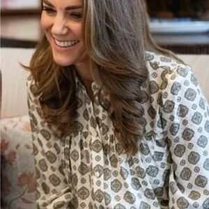 Michael Kors Silk blouse as seen on Kate Middleton Princess of Wales